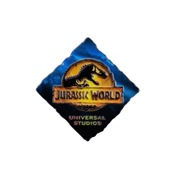 Universal Studios Jurassic World Amber Logo Pin - Picture 2 of 2